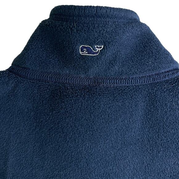 Vineyard‎ Vines Fleece Vest Boys Sz L Navy Blue Full Zip Outdoors - Picture 5 of 13